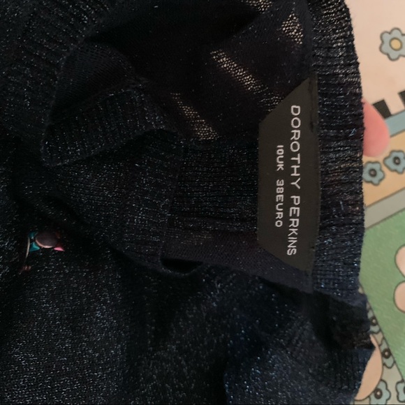 Navy Shimmer Cat Top - Picture 4 of 4